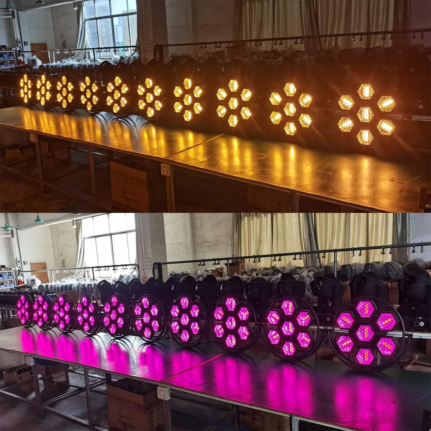 7 Head Led Retro Background Effect Light DJ Disco Stage Lights 1Pc | Led Effect