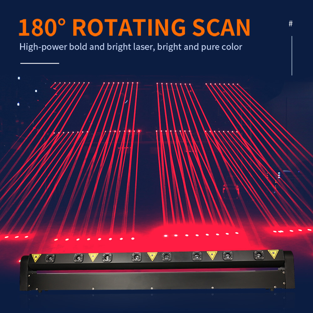 8 Eyes Laser Moving Head Light Stage Red Light Dmx512 Control DJ Party Club