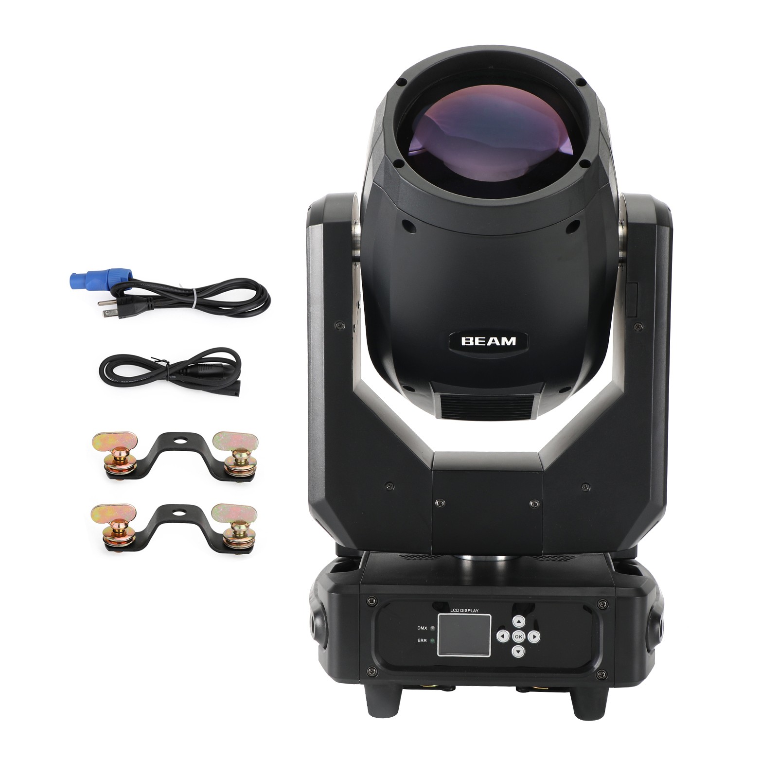 250W 8R Rainbow 3In1 Moving Head Light Double Prisms Gobo Wash DJ Stage Lighting