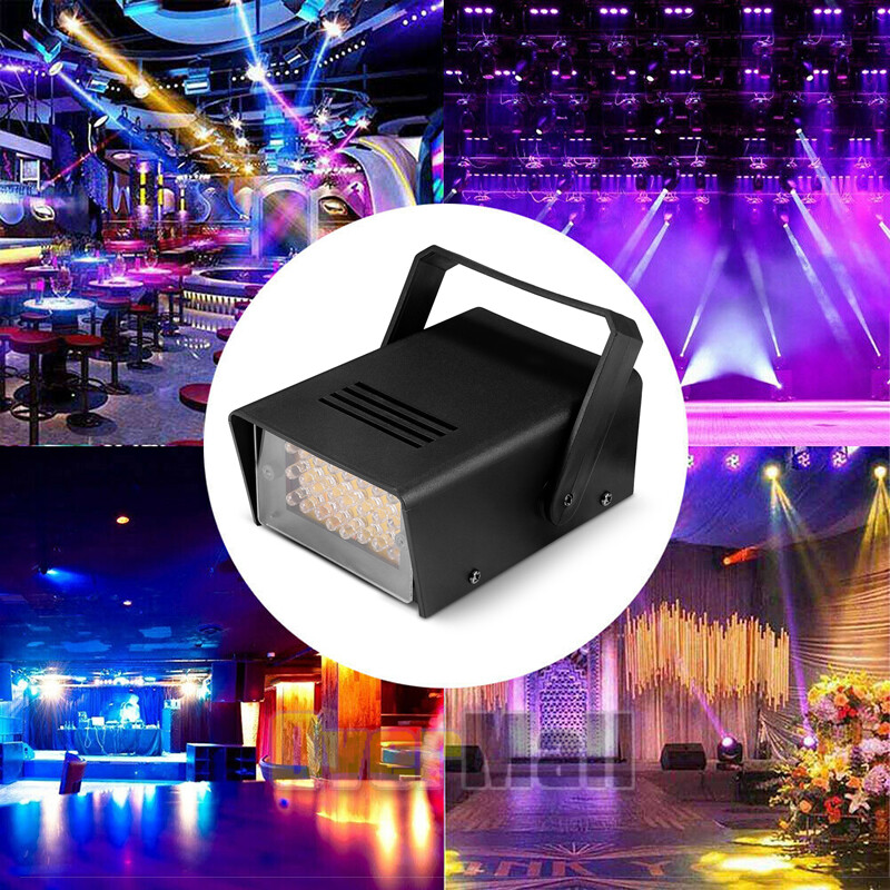 Indoor Mini DJ Light Flash Light 24LED Bulb Club Stage Strobe Light Party Disco