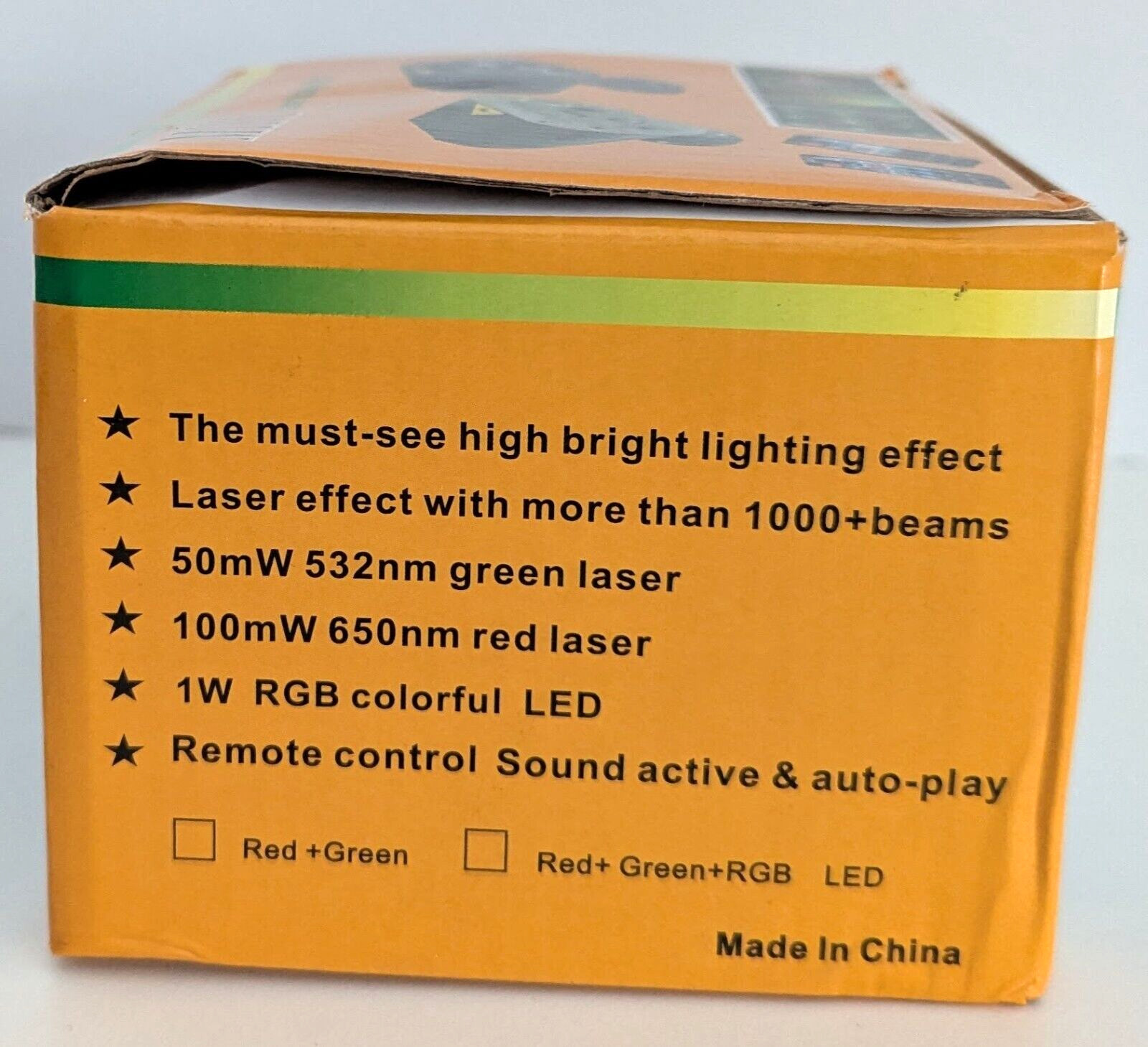 Stage Light Mini Laser LED Hotec Model H-L01 with Remote Control Pre-Owned