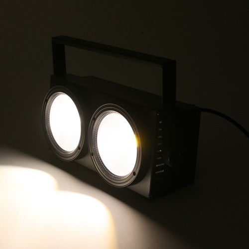 200W COB LED Par Light DMX Stage DJ Audience Blinder Light Warm +Cool White