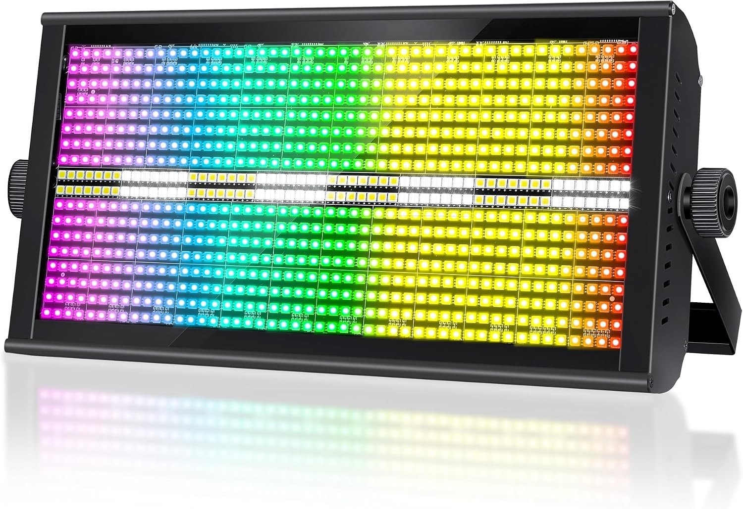 Stage Strobe 880 LEDs RGB+W 4IN1 DJ Strobe&Wall Wash Light Bar 48+8 zone Flash