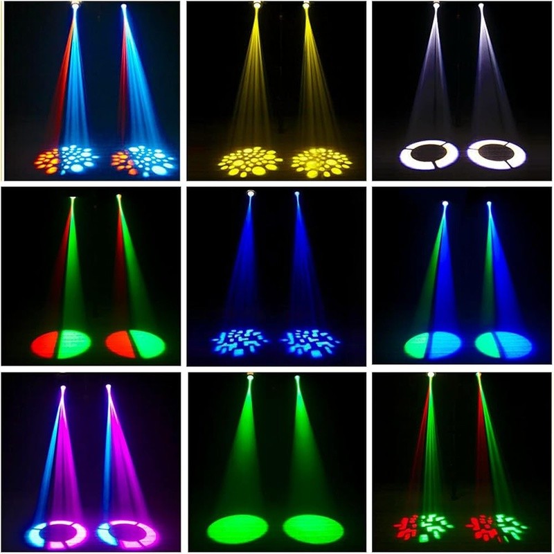 Moving Head DJ Lights DMX512 Sound Activated Club Party Light High Output Effect