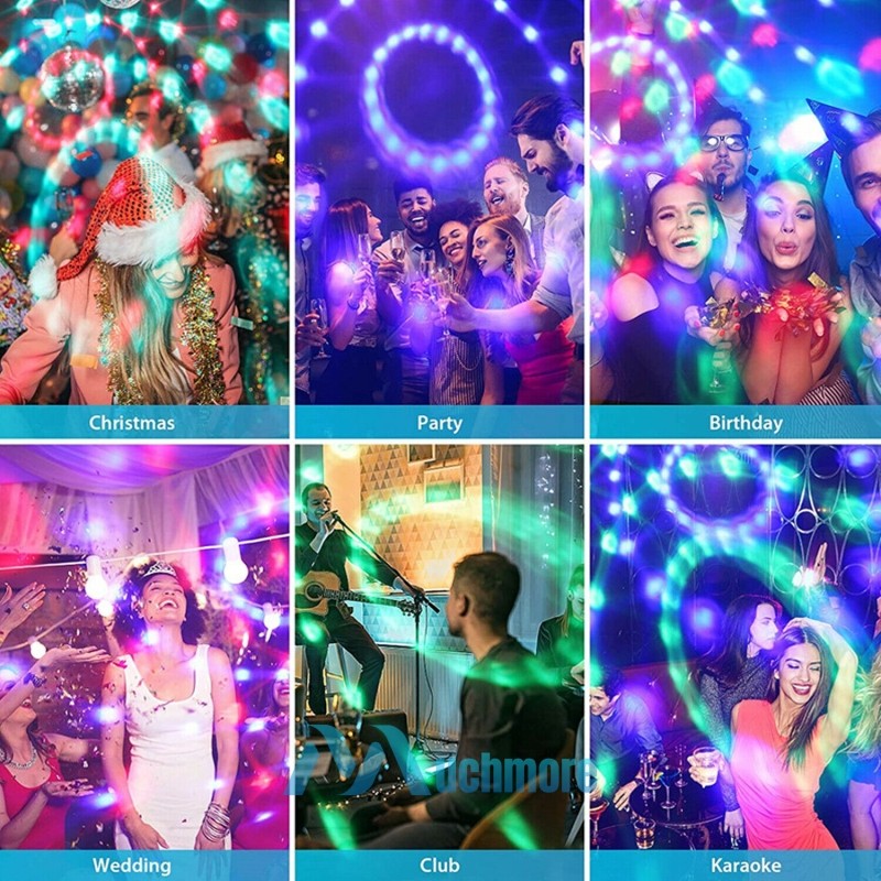 Galaxy Starry Sky Night Light Projector DJ Ball RGB LED Strobe Light Lamp+Remote