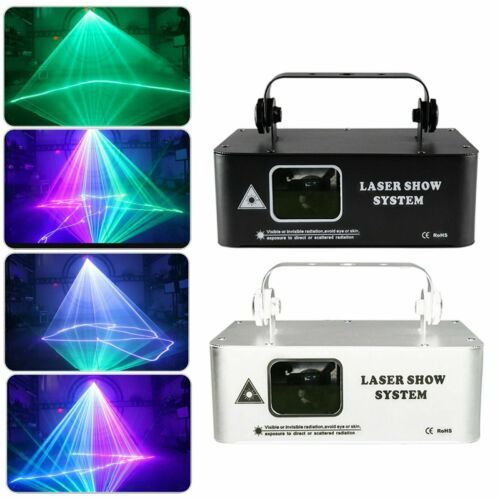 500mW LED RGB Laser Remote DMX Beam Projector Sound Scan Strobe DJ Stage Lights
