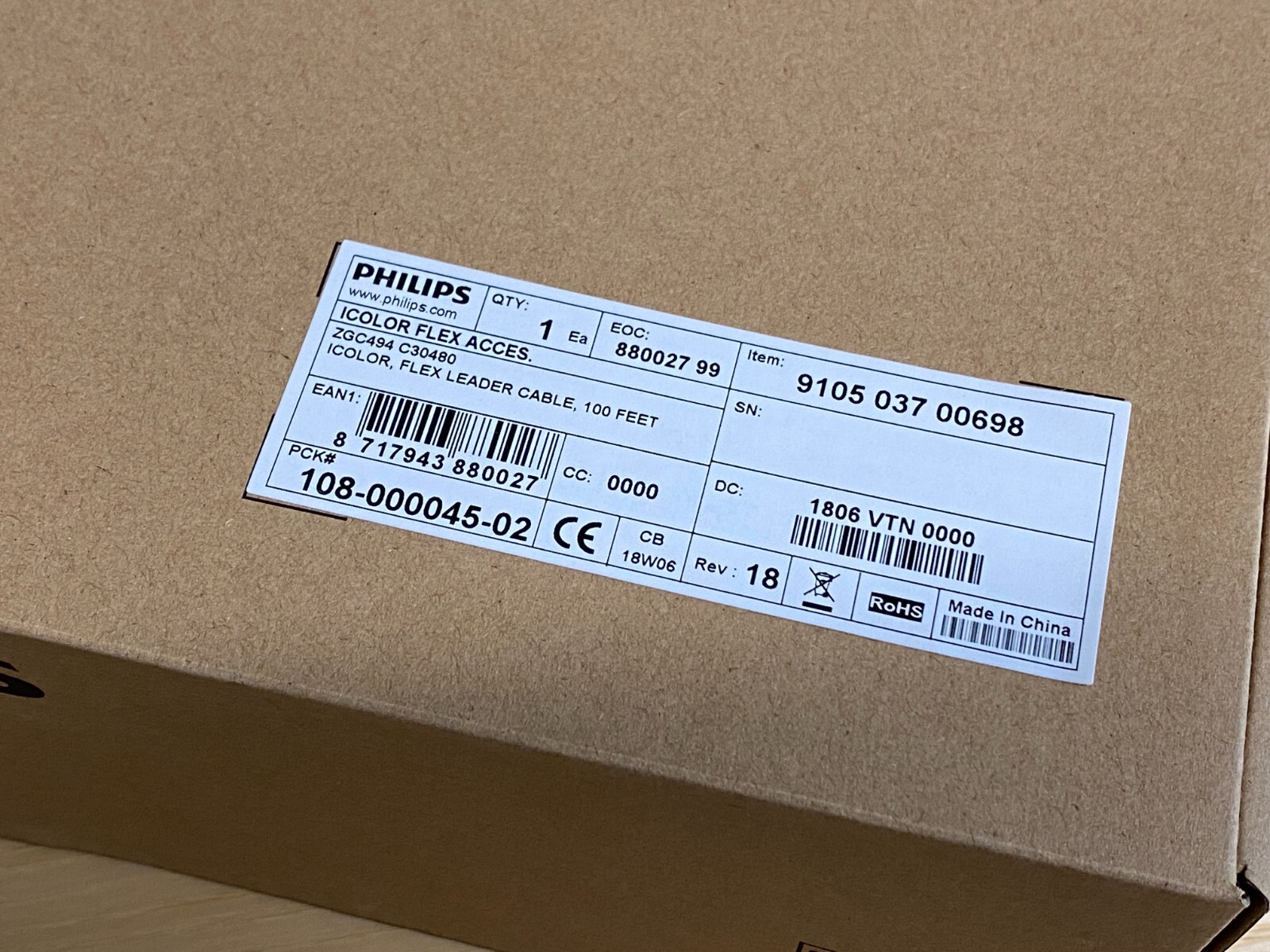 Philips CK sPDS-480ca 7.5 + 10 iColor Flex SL 50 LED Lights + 10 Leader Cable
