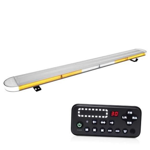 48″ High-Intensity LED Low Profile Roof Mount Emergency Warning Security Amber