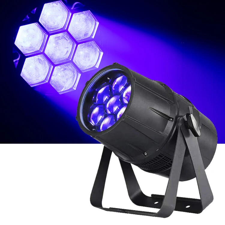 IP65 Outdoor Waterproof 7*40W RGBW 4IN1 Zoom Led Par Studio Concert Stage Lights