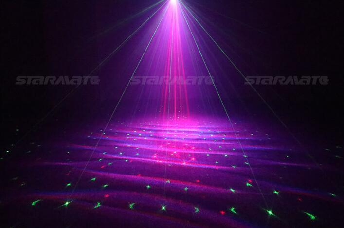 Red Green Blue Wavy Galaxy 12 patterns Indoor DJ Bar Xmas remote Laser Light