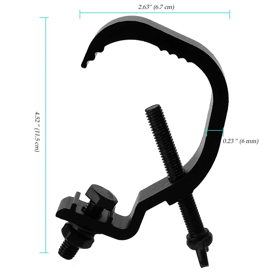 10 PCS Stage Light Clamp Hook Aluminum Alloy Truss Clamp for DJ Lighting