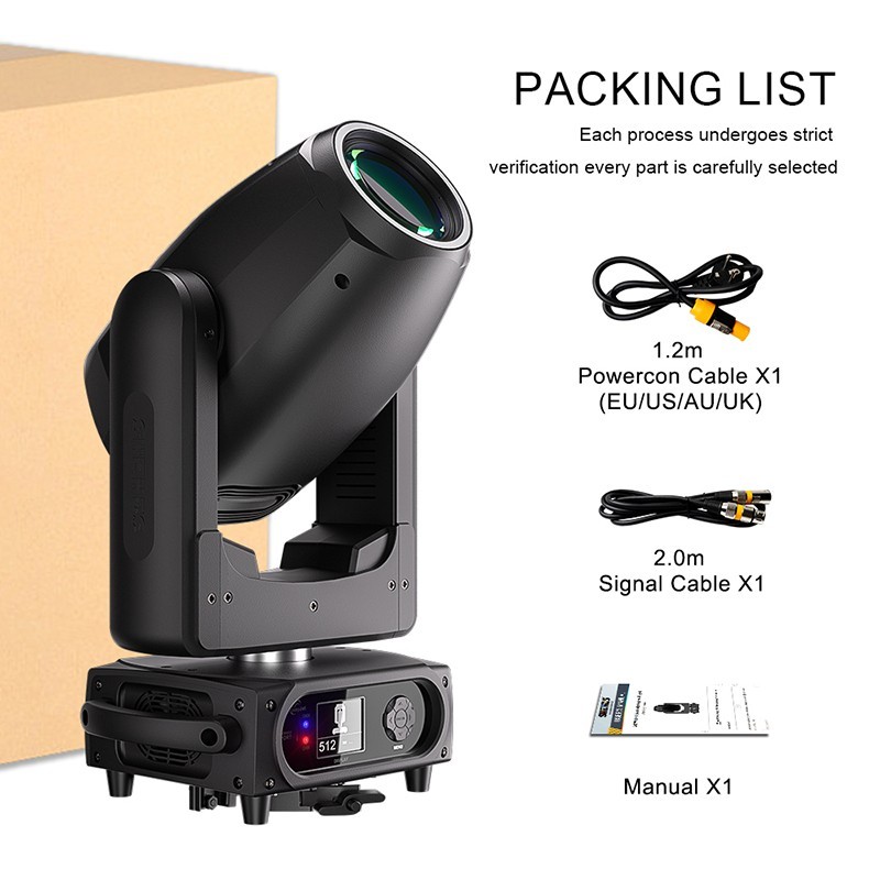 2Pcs GalaxyJet 300W LED Beam&Spot&Wash Moving Head Light Stage Disco DJ