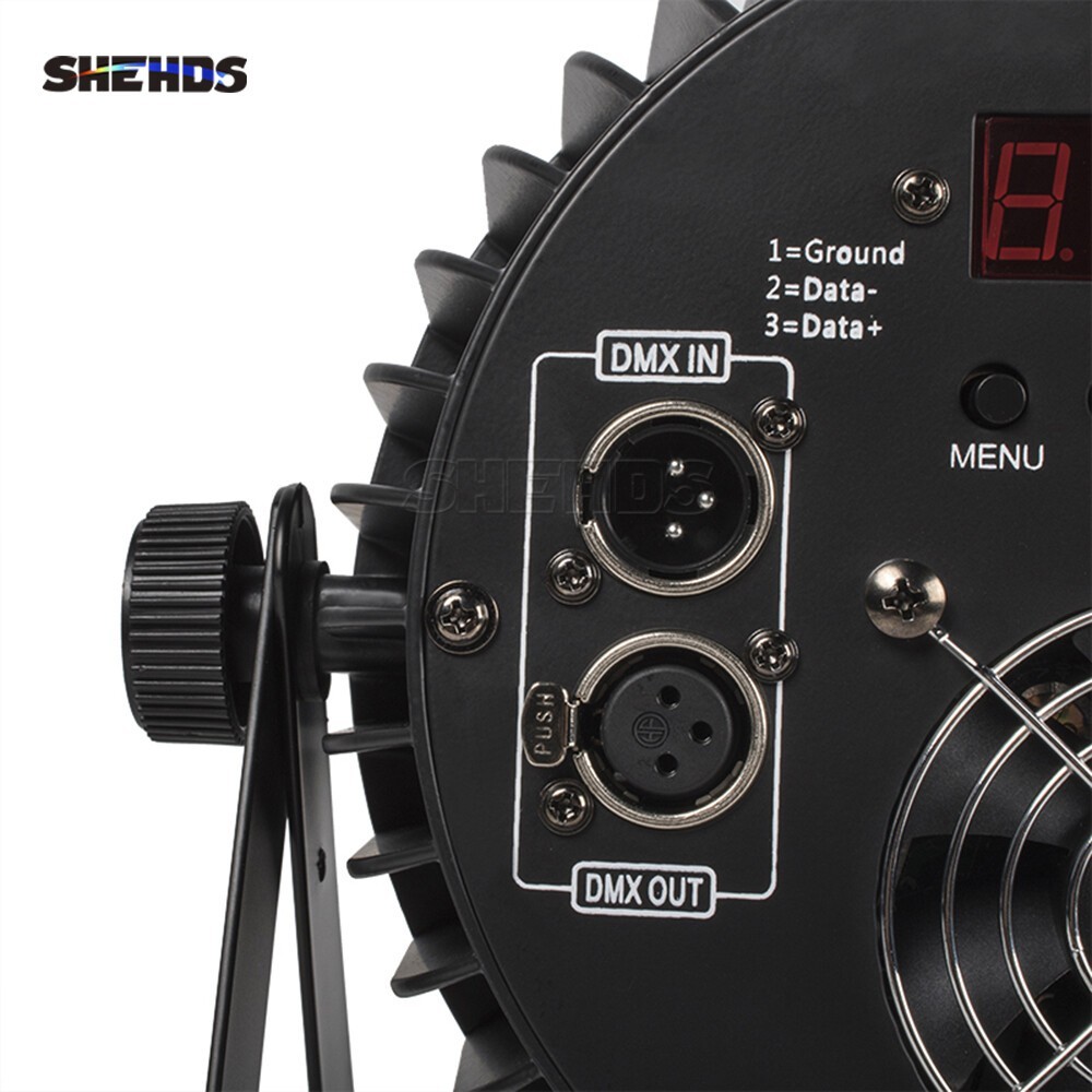 2Pcs 18x12W Aluminum alloy LED Flat Par Lighting Beam DMX Party DJ Disco