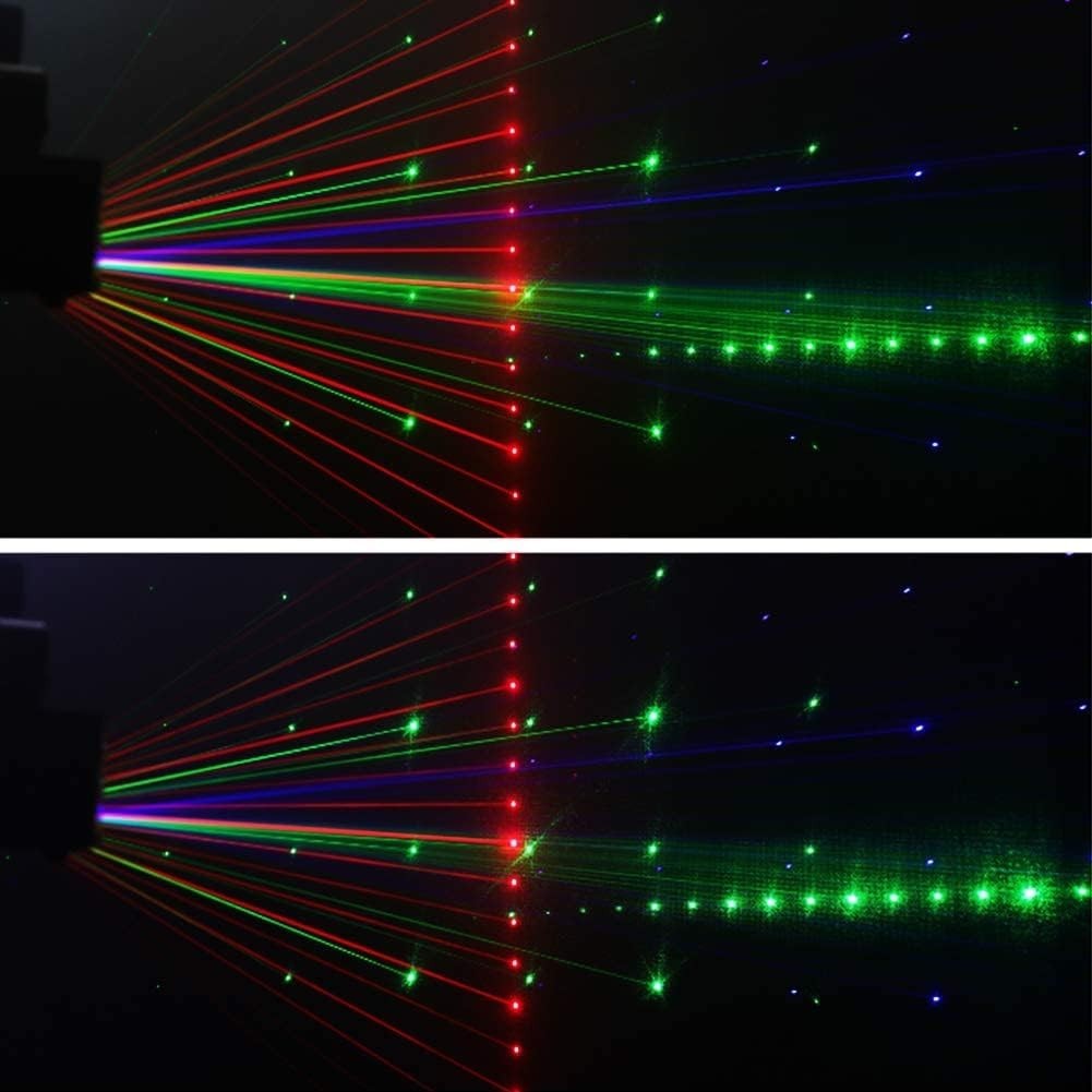 Party Lights DJ Disco Light,9 Lens Stage Lighting Support and Sound Activated…