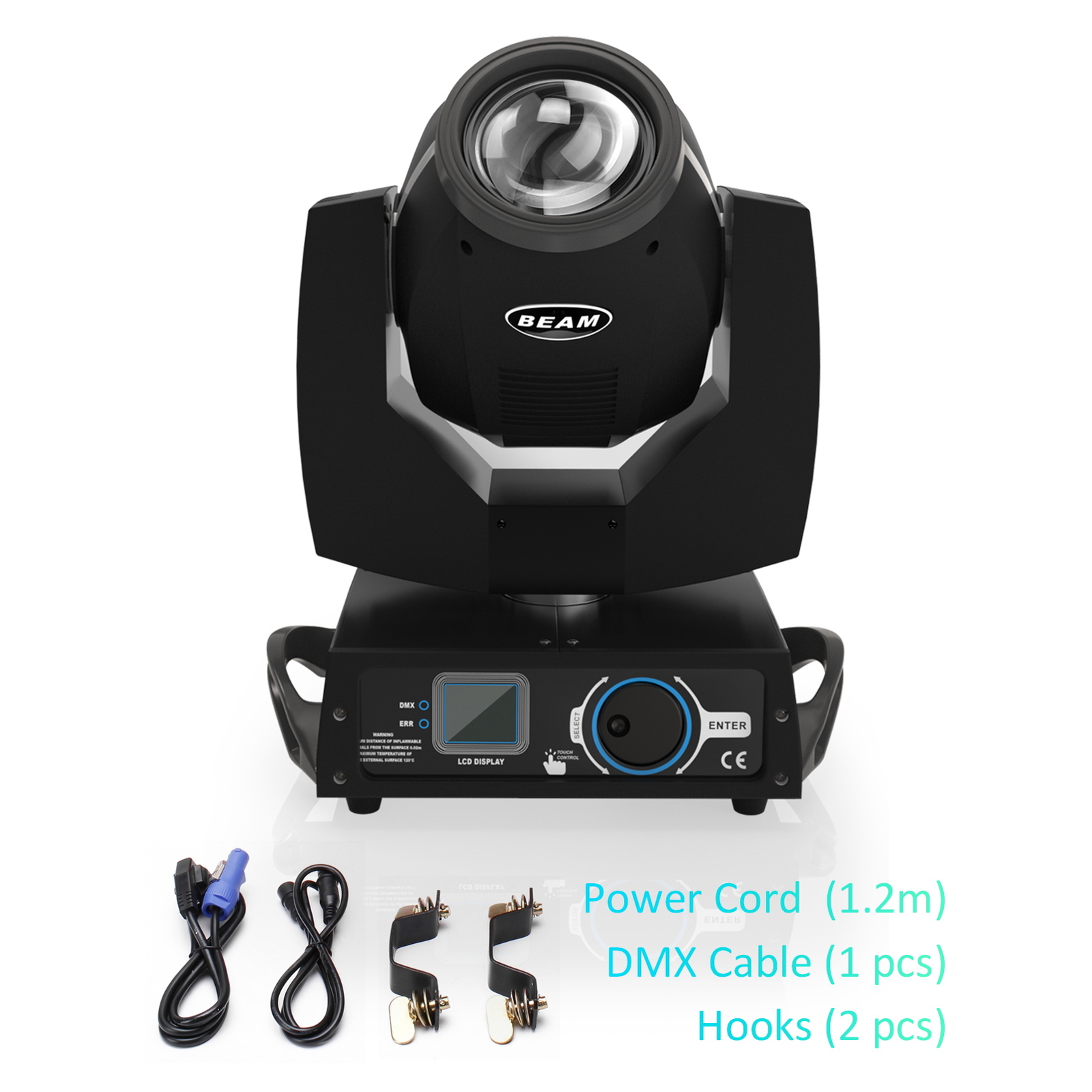 2PCS 230W 7R Beam Moving Head Light Sharpy 16+8 Prism Gobo Stage Bar DJ lighting