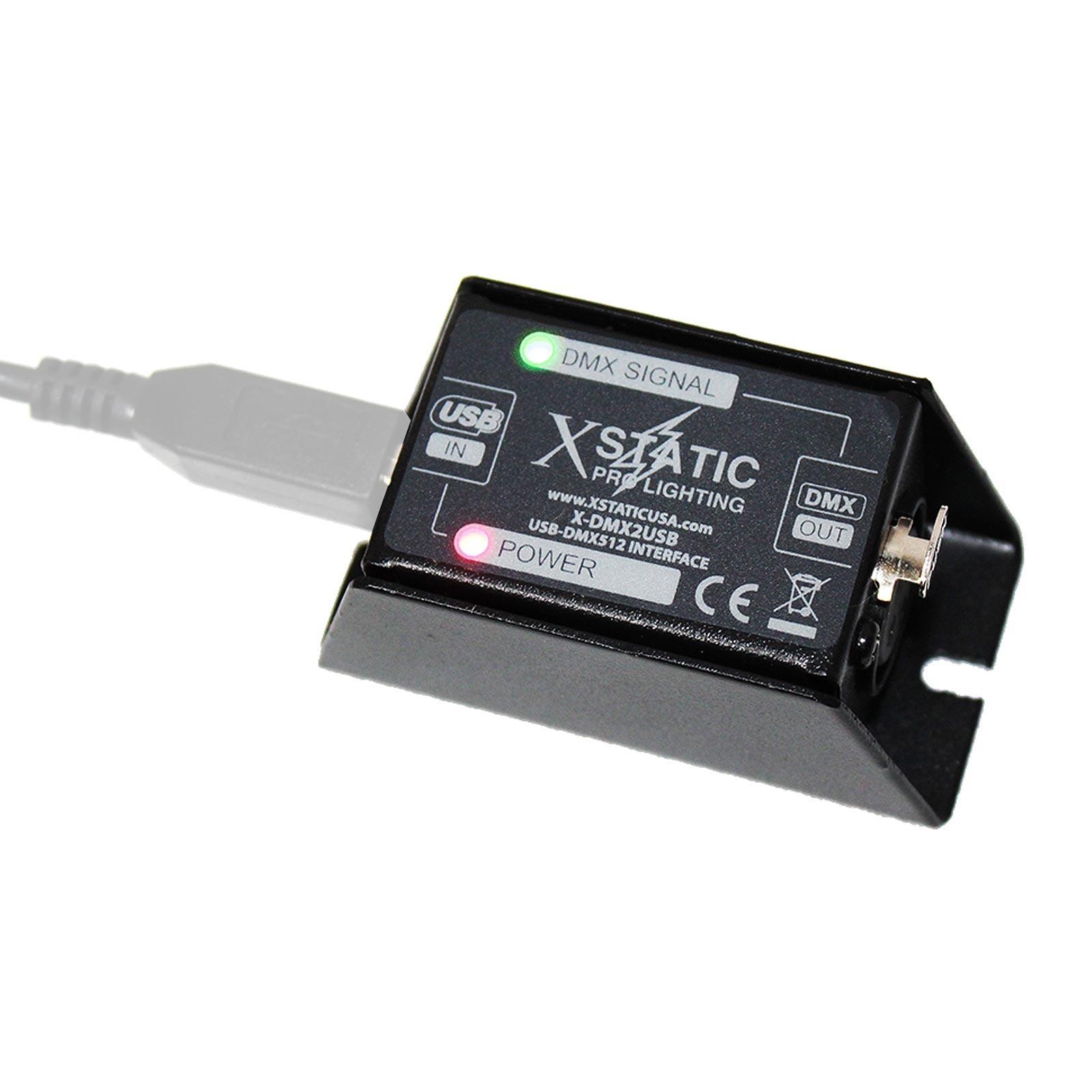 X-Static X-DMX2USB USB to DMX Converter Hub/Dongle PC/MAC Lighting Controller…