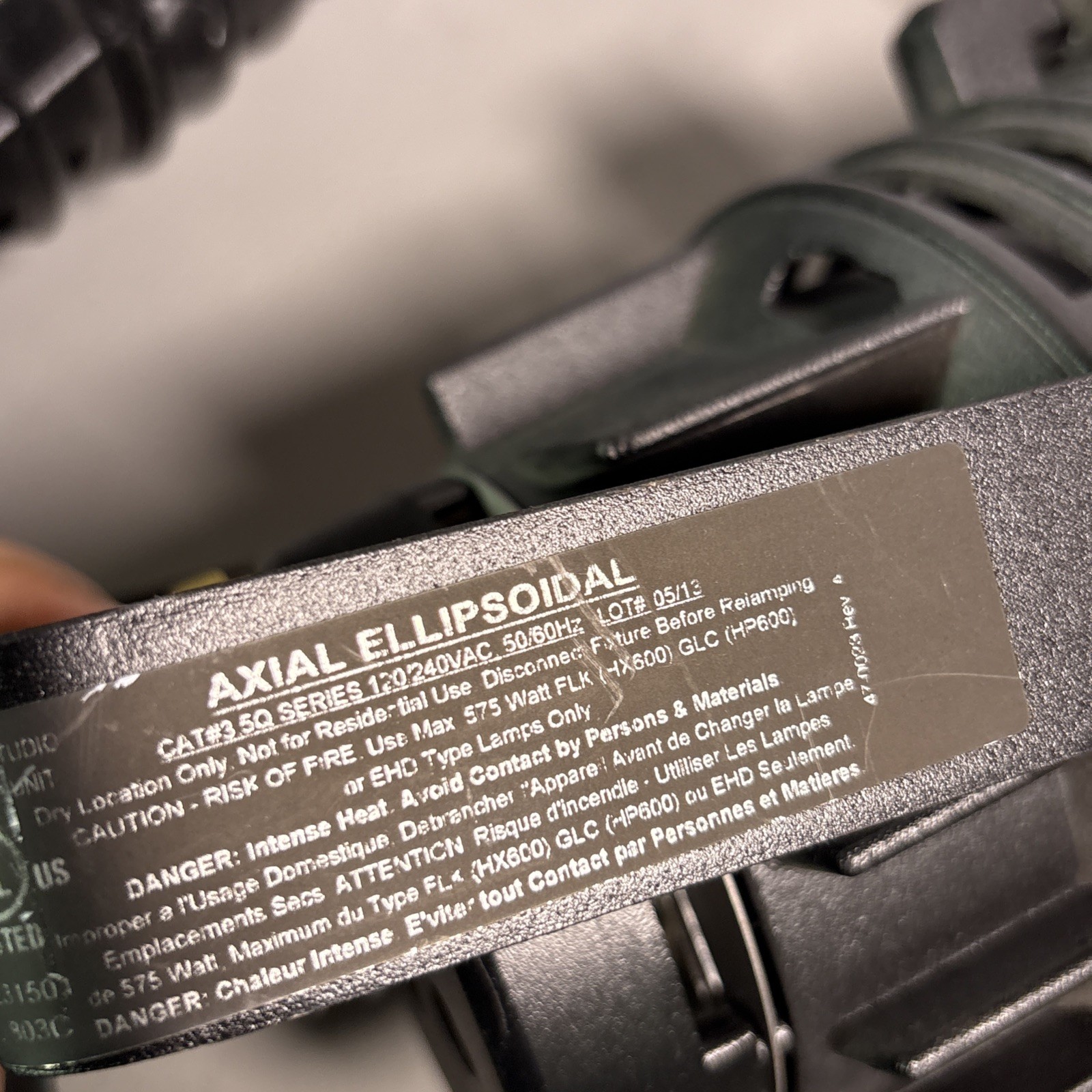 3x ALTMAN 5Q SERIES AXIAL ELLIPSOIDAL STAGE & STUDIO LIGHTING UNIT Ceiling