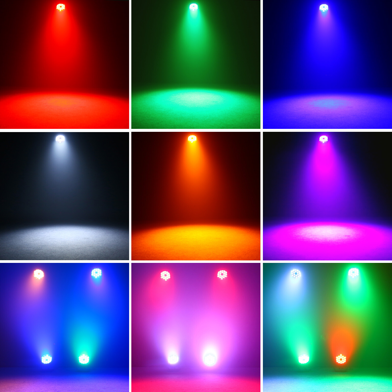 IP67 Waterproof LED Par Can Light 18x18W RGBWA+UV Outdoor Stage Lights DJ Party