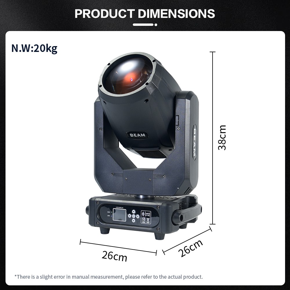 2X 295W Sharpy Beam Light 295 9r Wide Prism Moving Head Light for DJ Disco Stage
