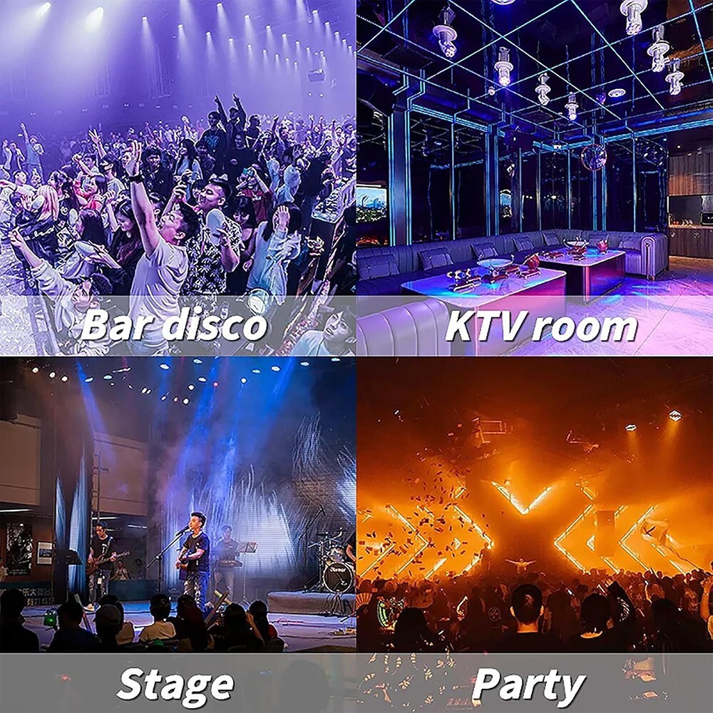 Stage Disco LED Stage Rotating Light DJ Ball Sound Activated RGB Strobe Lights