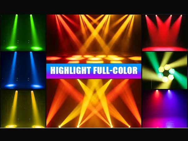 7X50W LED Moving Head Light RGBW Wash Beam Stage DJ Disco DMX Spot Light w/Zoom