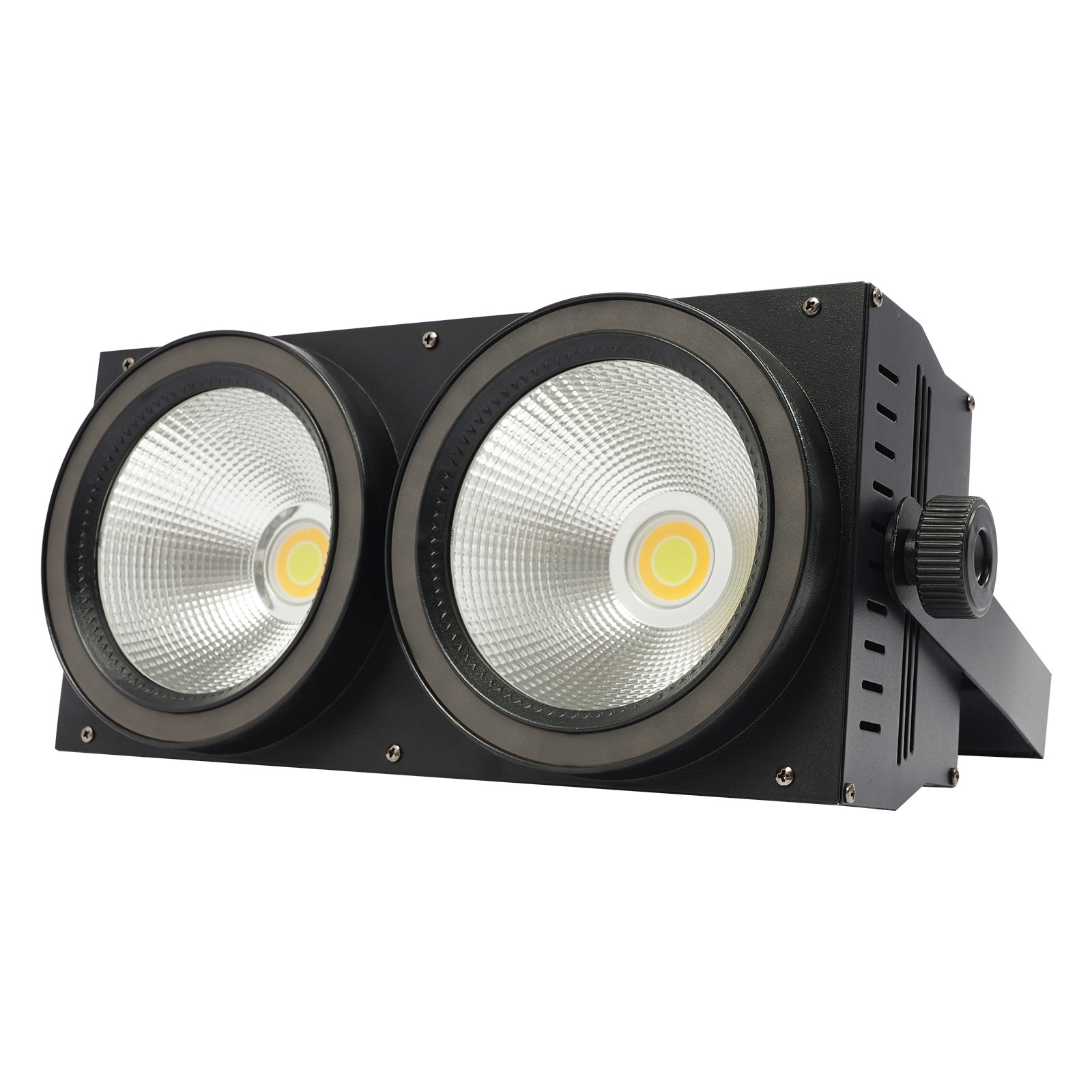 1pc 200W COB LED Par Light DMX Stage DJ Audience Blinder Light Warm+Cool White