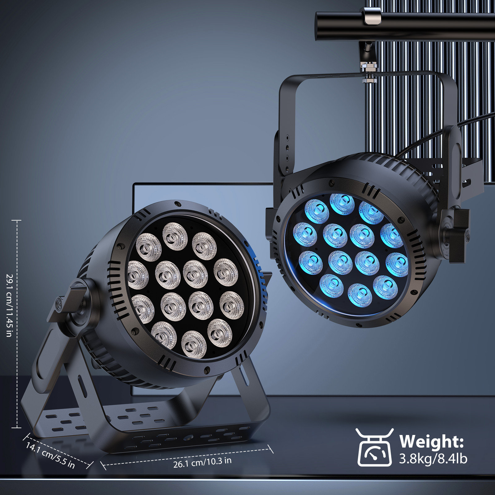 250W Aluminum RGBW LED Par Light IP65 Waterproof Outdoor Indoor Use Disco Show