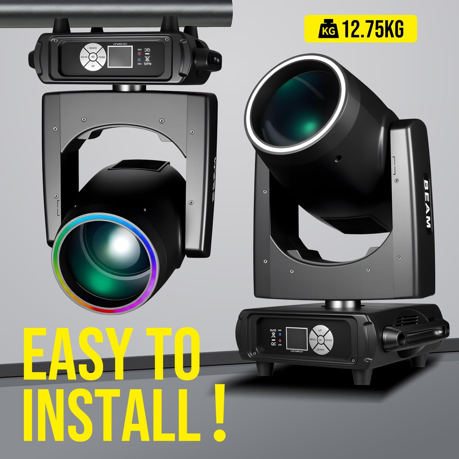 MINGJIE 450W Moving Head Beam Light, DMX Stage Lighting