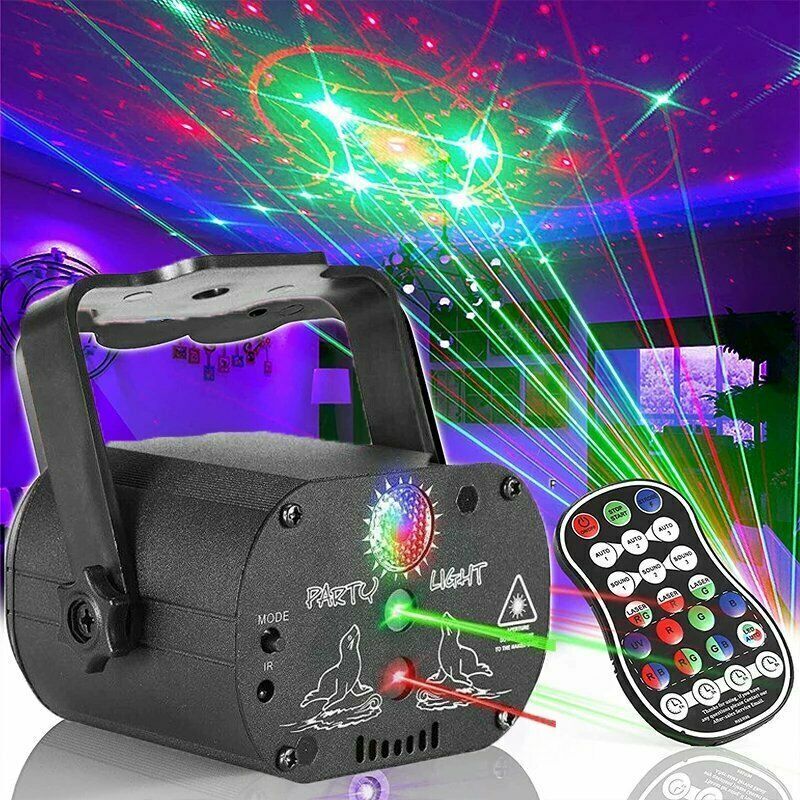 480 Pattern Laser Light RGB Flash Strobe Projector DJ Disco Party Stage Lighting
