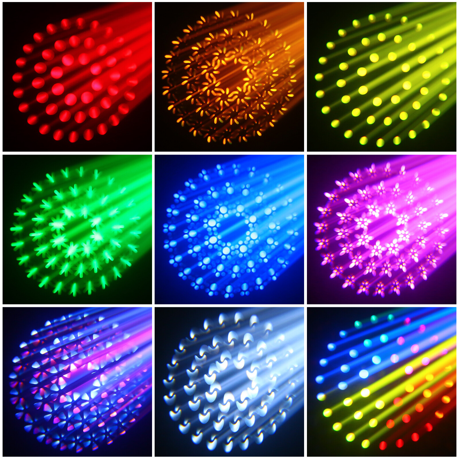 U`King 380W Moving Head Light 20R Beam DMX Rainbow Effect Stage Lighting & Case