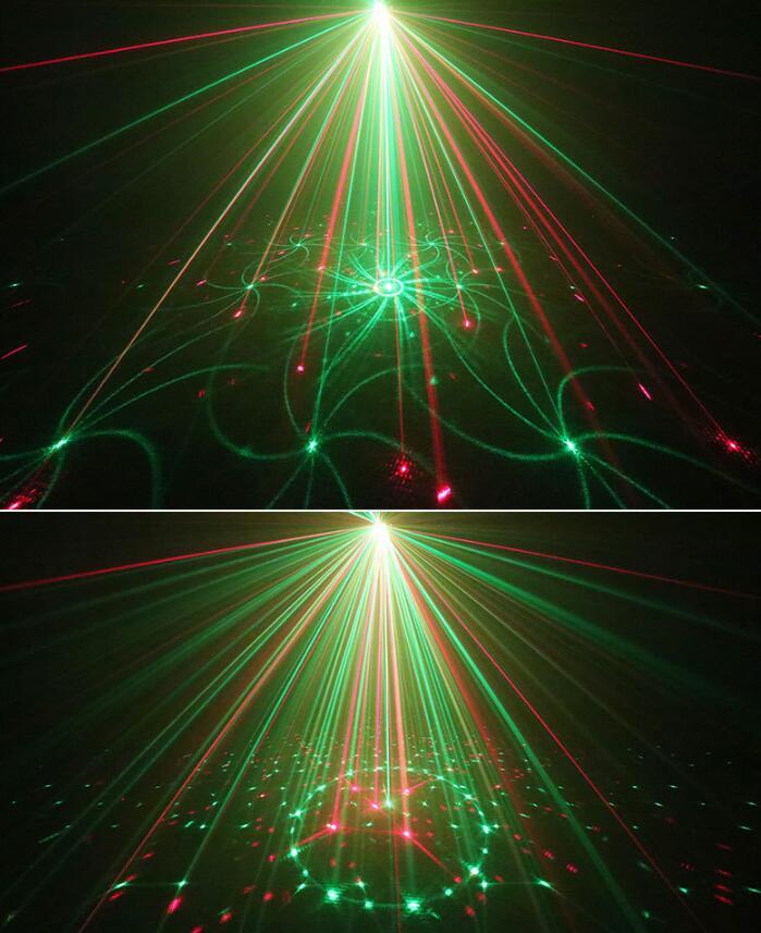 Remote 96 Effect Red Green Laser Blue Led Christmas Decor Stage Light Projector