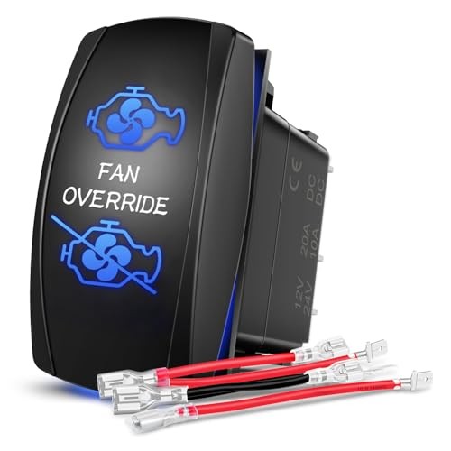 Rocker Switch Led Light Bar 5 Pin Laser On Off | SPST Switches Fan Override