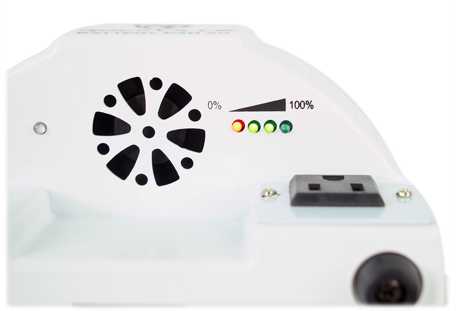 Rockville BATTERY PAR PACK 50 WHITE (10) Rechargeable Wash Lights+Charging Case
