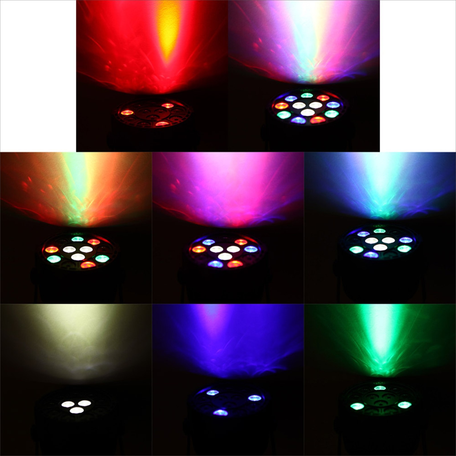Lixada 30W RGBW DMX PAR Light 8-Channel Stage Disco Strobe AC90-240V V1