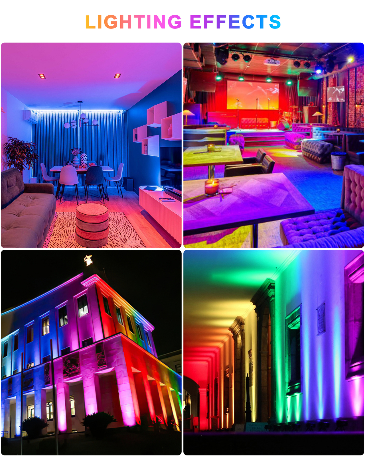 RGB Wall Wash Bar Light 336LED DMX Stage Color Mixing Strip Show DJ Disco Lamp