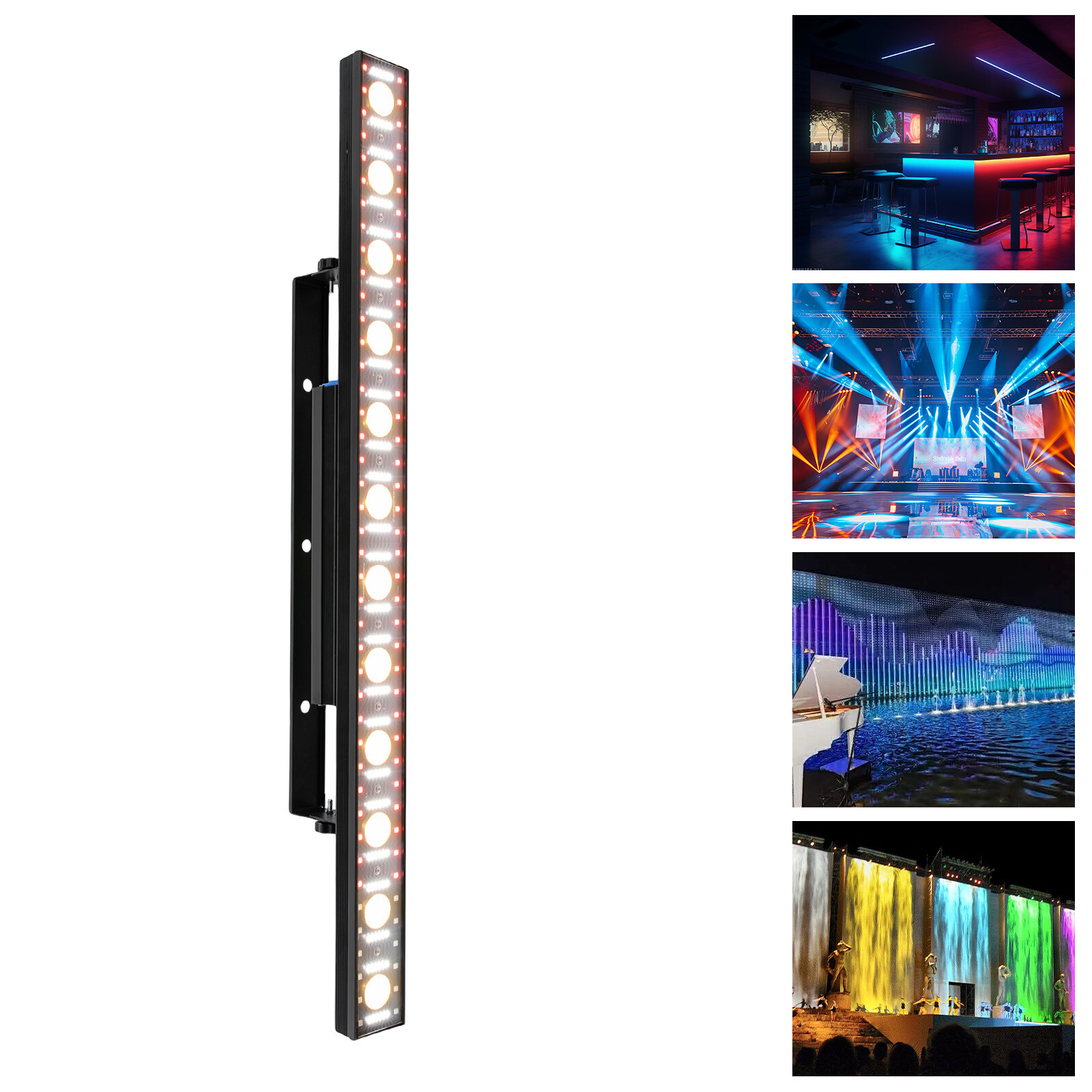 Stage Light Bar 3 in 1 LED RGB Beam Wash Light Bar 40″ 120w DJ Wash Light DMX US