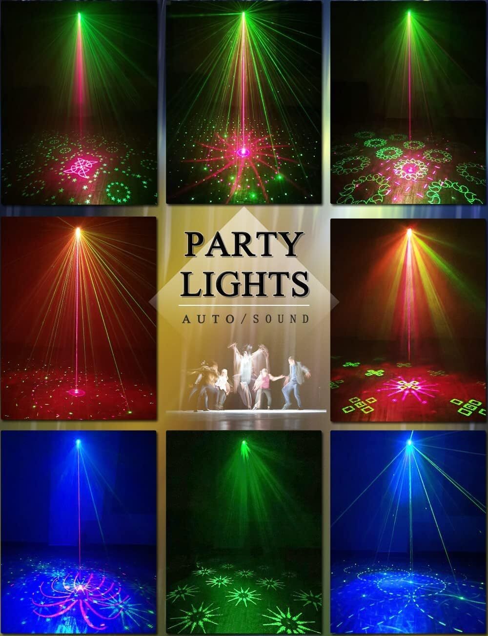 Luces De DJ Fiesta Activadas Por Sonido Con Control Remoto Decoracion Para Casa