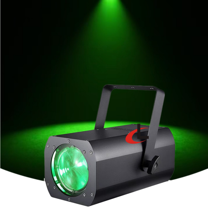 200W COB LED Fresnel Light 10°-60° Zoom DMX Stage Spotlight for Theater Studio