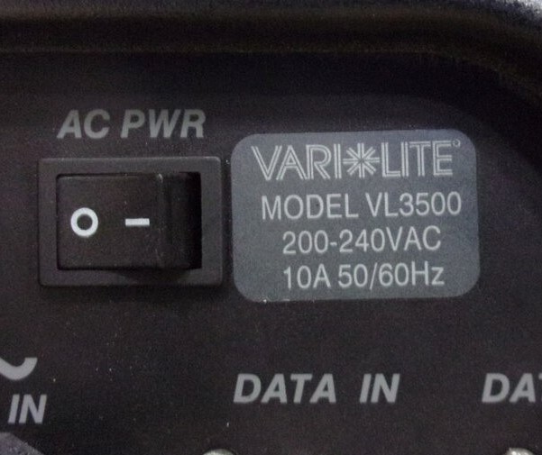 Philips VARILITE VL3500 Wash Light Fixture SEE NOTES