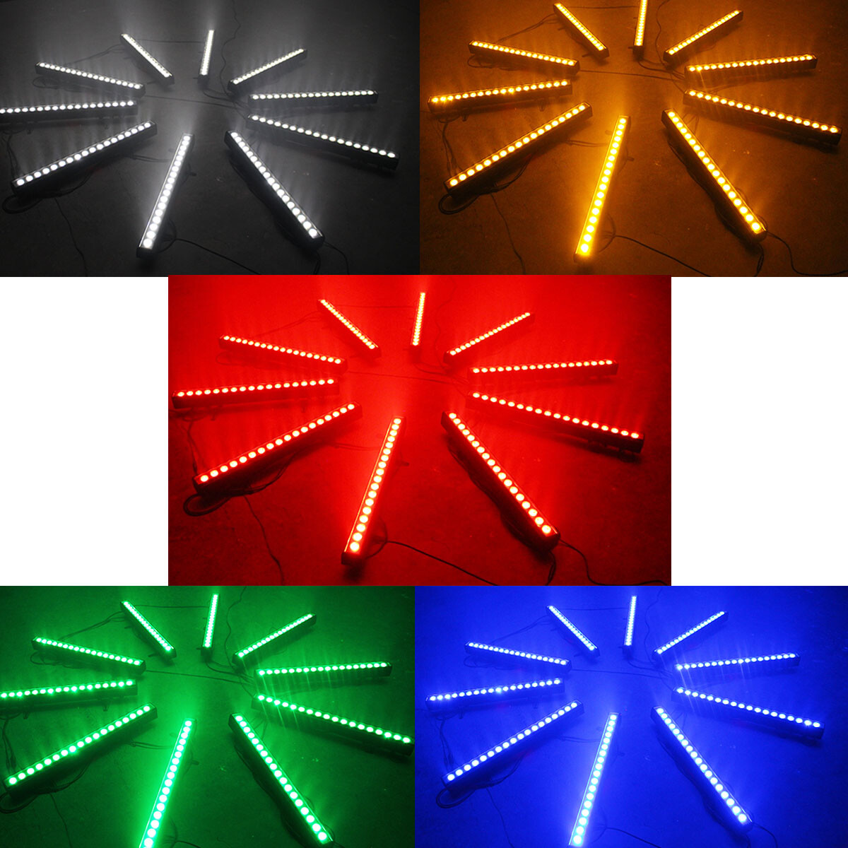 24x5w LED RGBW Wall Washer Stage Light DMX512 KTV Party DJ Disco Bar Show Decor