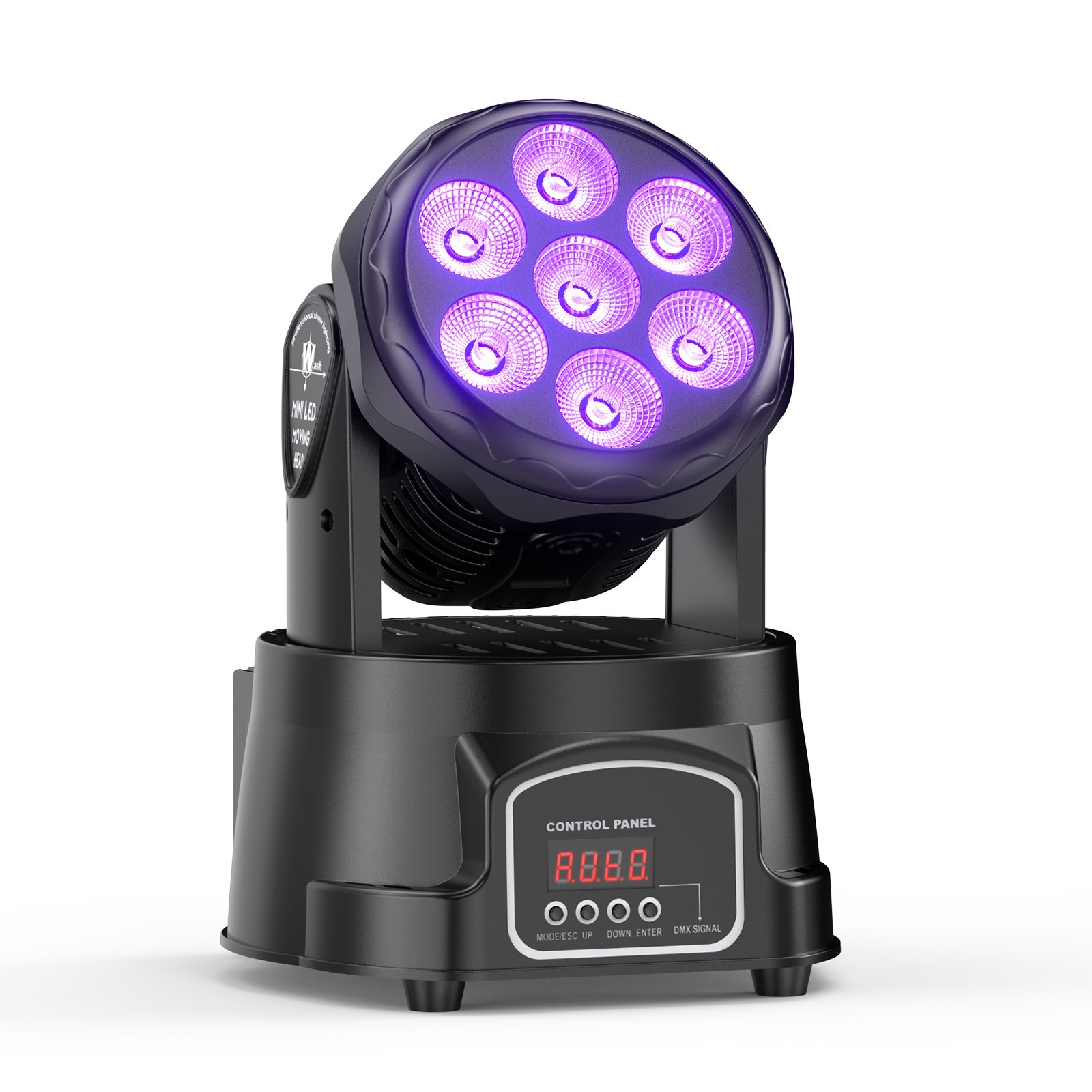 105W Moving Head Beam Light 7 LED DMX Disco Stage Light RGBW Wall Wash Light