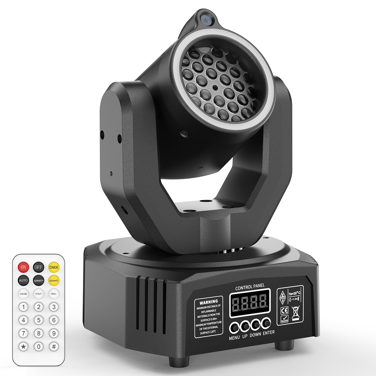 120W LED Laser Moving Head Light RGB Pattern Beam Stage Lighting DJ Disco DMX