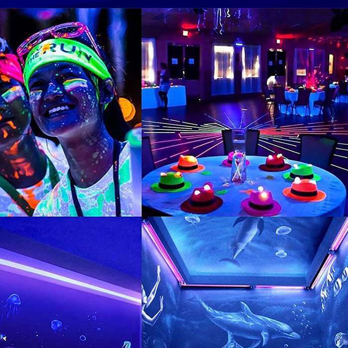 365nm USB LED UV Light Bar Black Light Fixtures Ultraviolet Lamp Strip DJ Party