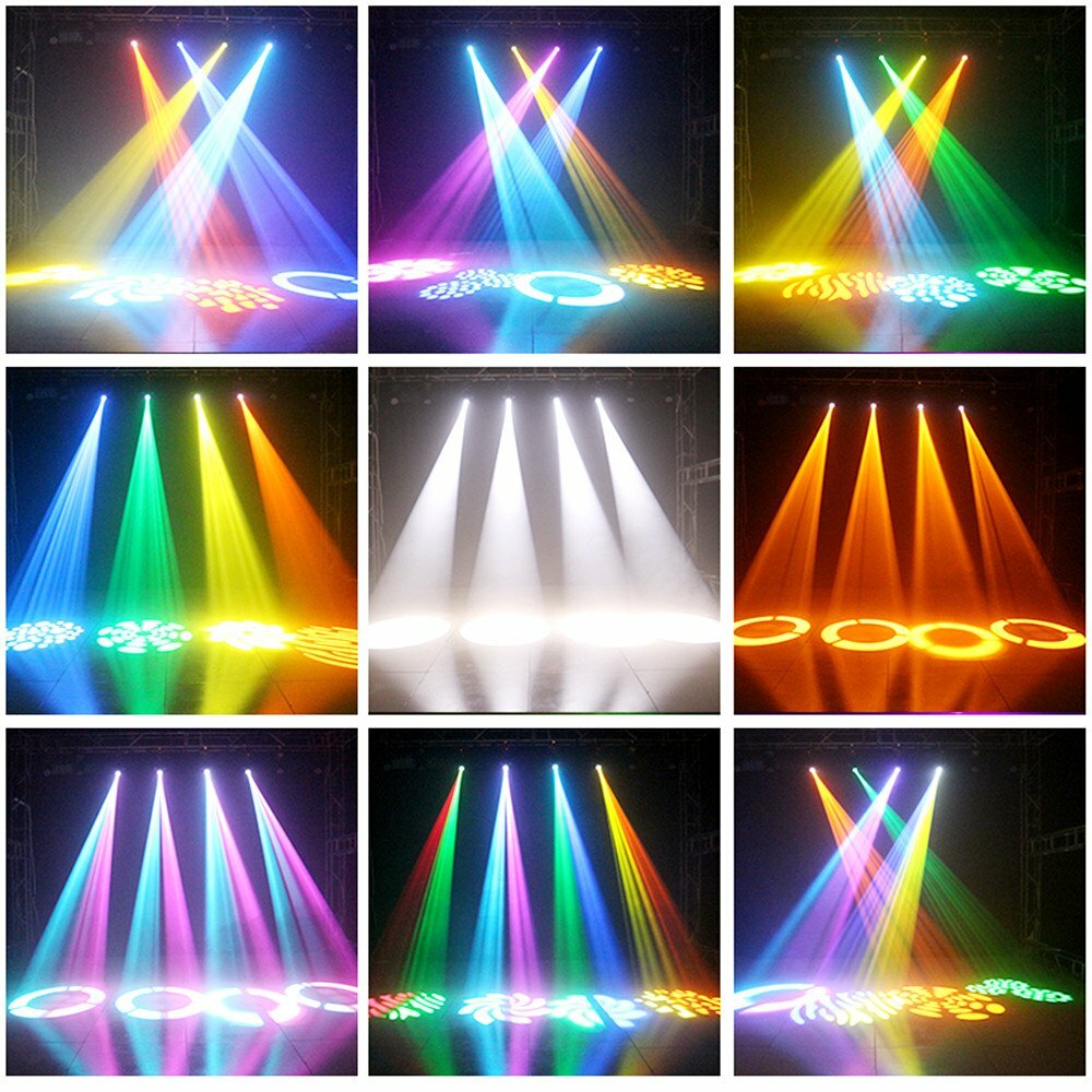 8PCS 120W LED Moving Head Light 8 Gobo 8 Pattern DMX Spotlight DJ Stage Lighting