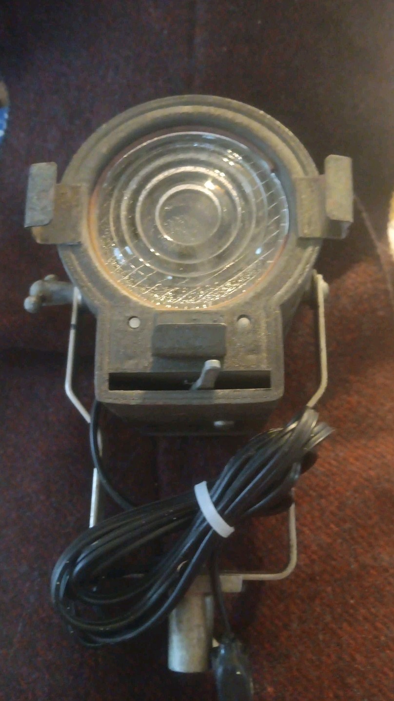 Vintage Mini Theater Lamp Adjustable Focus Working Condition 110w Circuitry