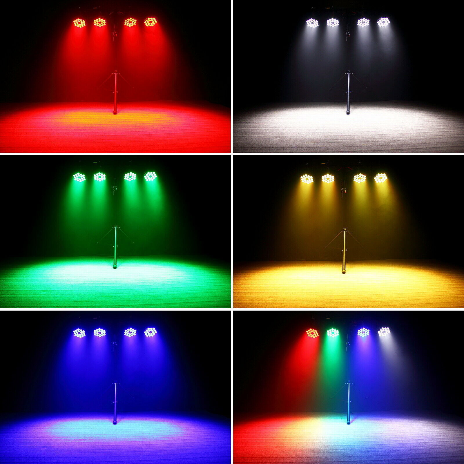 18 LED 270W RGBWA UV DMX 6in1 Par lighting for KTV Show Party DJ Disco Bar Light