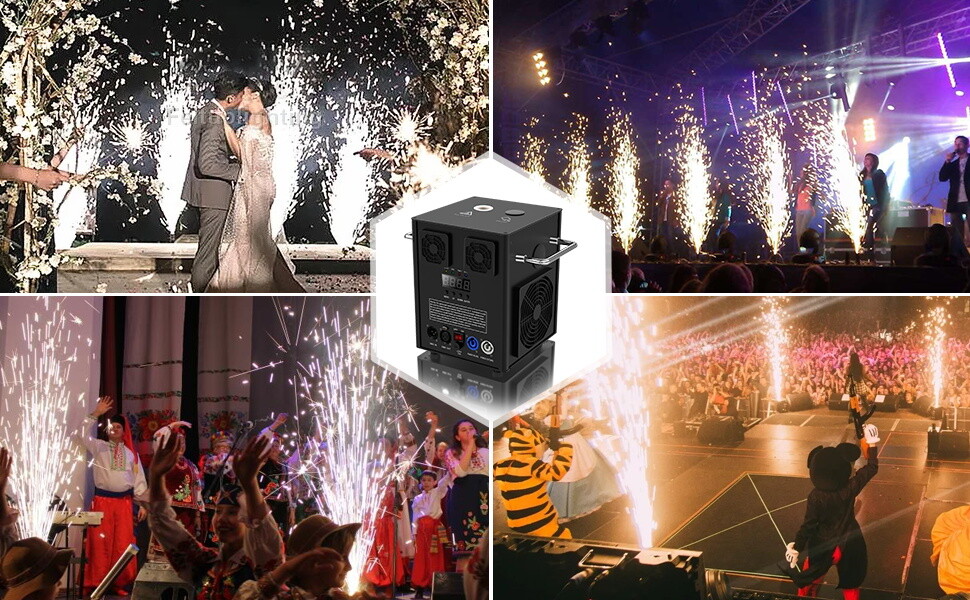 Cold Sparkler Machine 530W Spark Firework Machine DJ Disco Stage Effect Machine