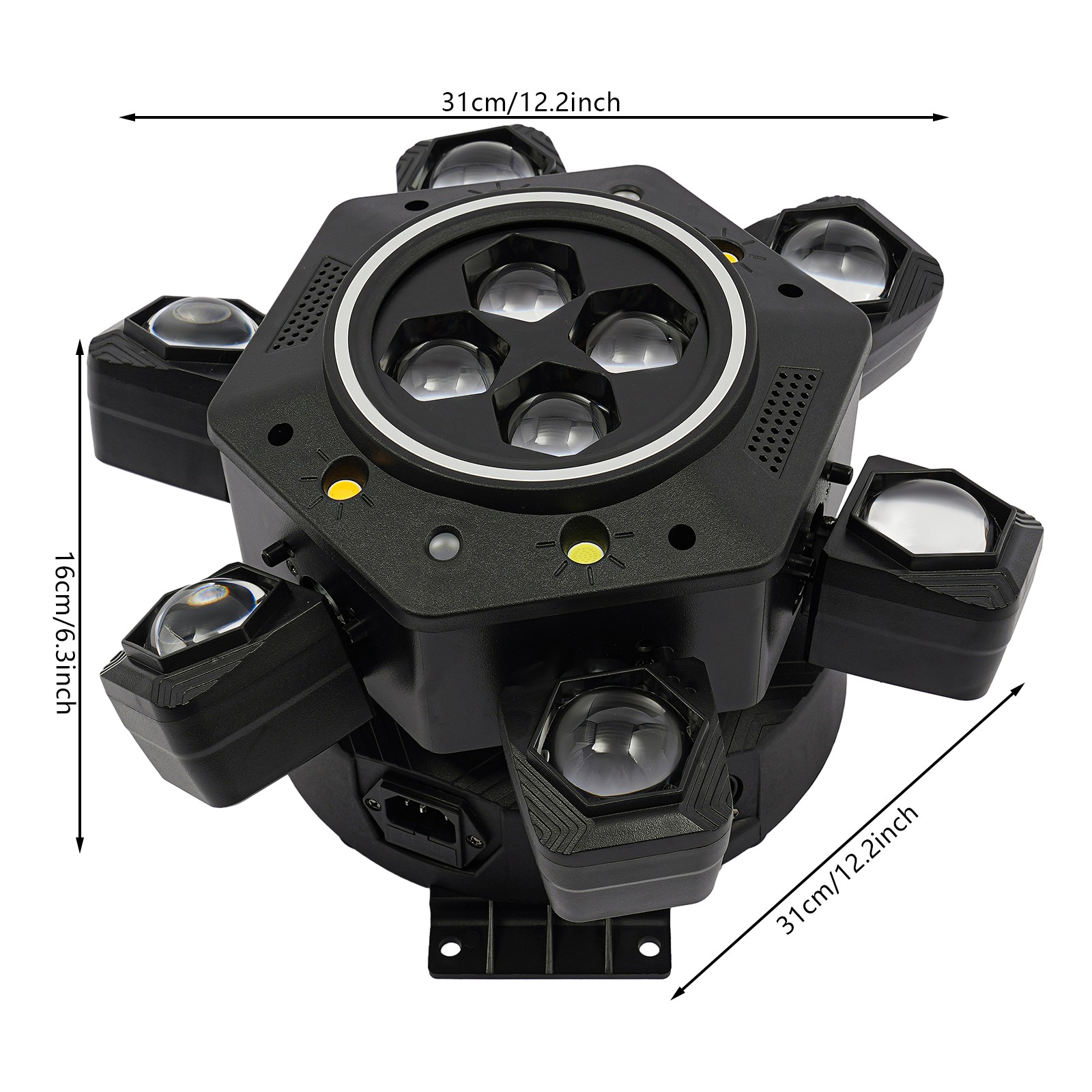 Dj Lighting Effect System, Equipped With Laser Strobe Lights And 38 120w Black