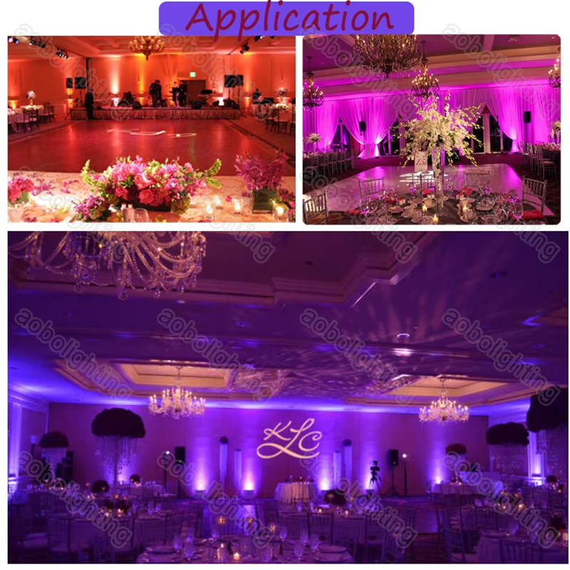 Wireless DMX up Lights 4*18w LED Battery Powered Uplight for Wedding Party Club