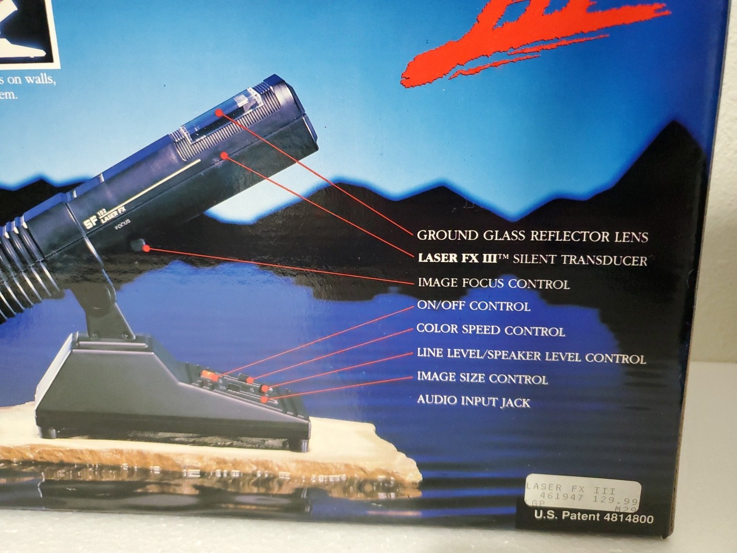 Vintage Laser FX III SF102 Home DJ Music Sound Activated Laser Light Show Retro